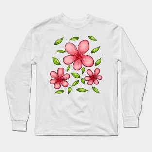 Cherry Blossom Flower Long Sleeve T-Shirt